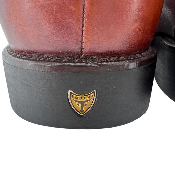 Michael Toschi Mens 11 M Loafer Slip On Brown Kidskin Italy - Picture 5 of 9